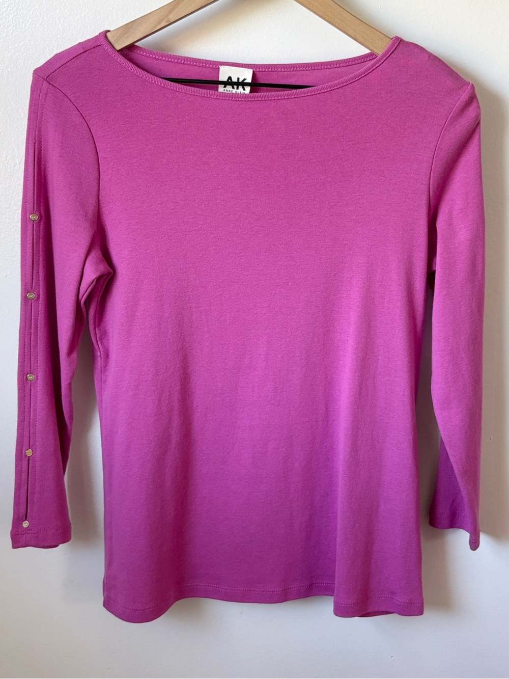 NWT anne klein purple orchid long sleeve